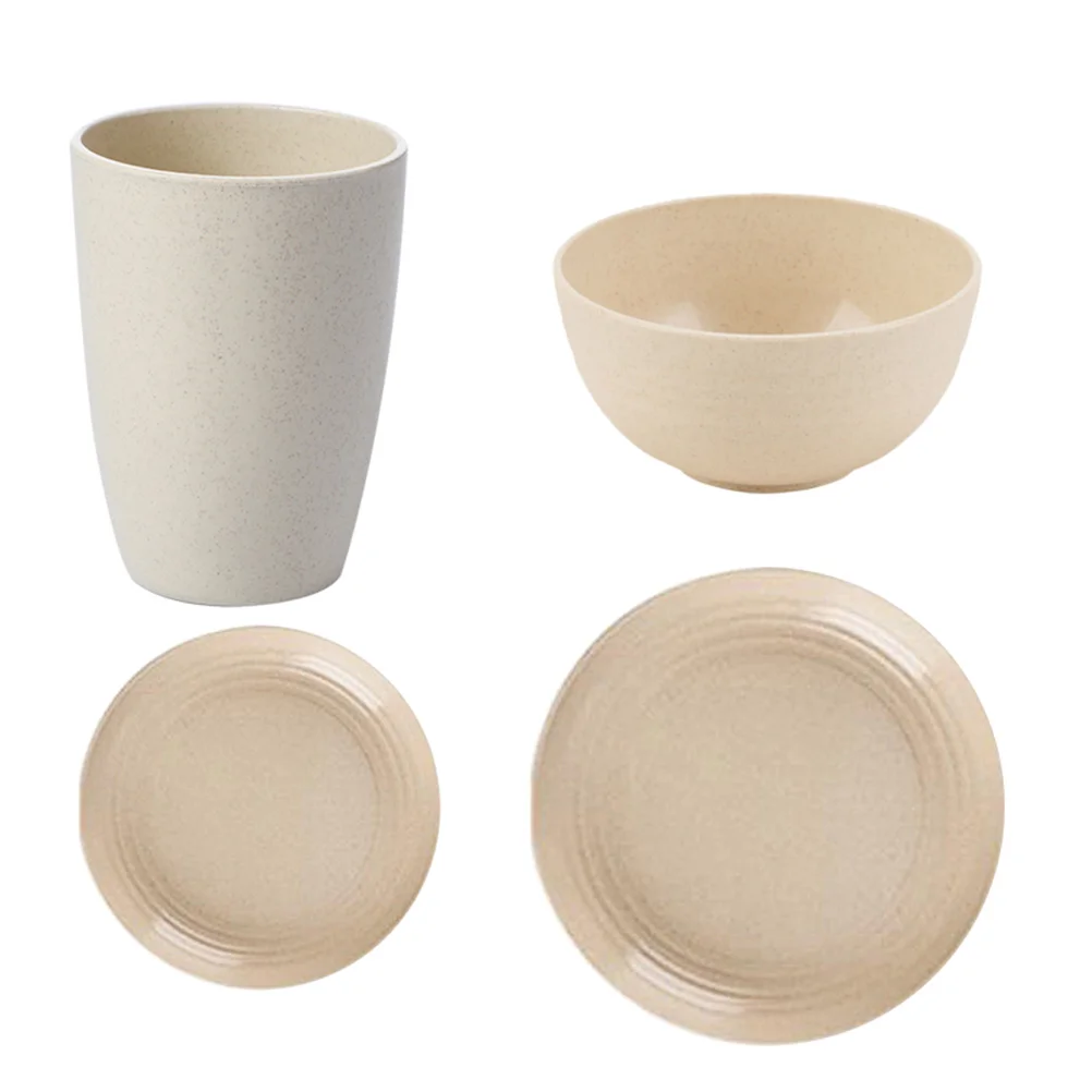 4 Pcs The Gift Tableware Kitchen Supplies Coffee Cup Festival Beige Home