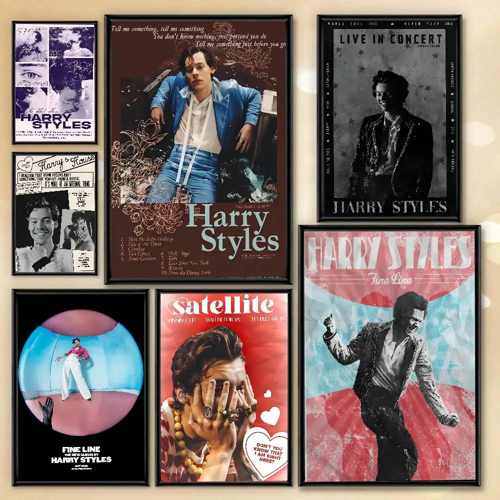 Singer H-Harrys S-Styles Poster Art With Prints Home bedroom living room decoration gift