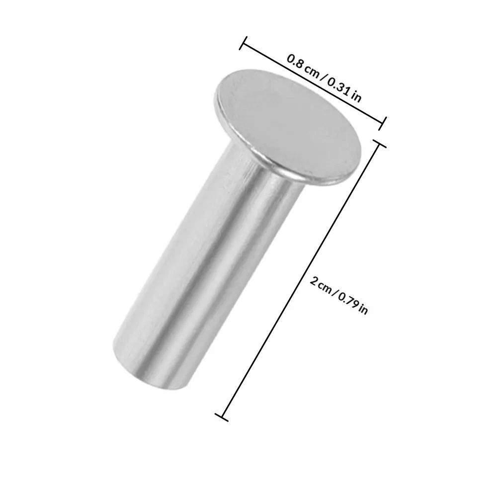 7 Pairs Heavy Duty Knife Fasteners Handle Screws Cutlery Rivet Pins Cutlers Rivets Chef Cutter