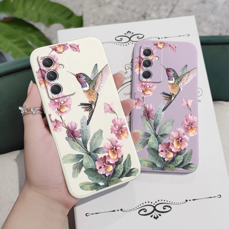 Pink Azaleas Phone Case For Samsung A56 A55 A36 A35 A26 A25 A17 A16 A15 A07 A06 A05 A05S A54 A34 A24 A14 A04 A04S A04E 5G Cover