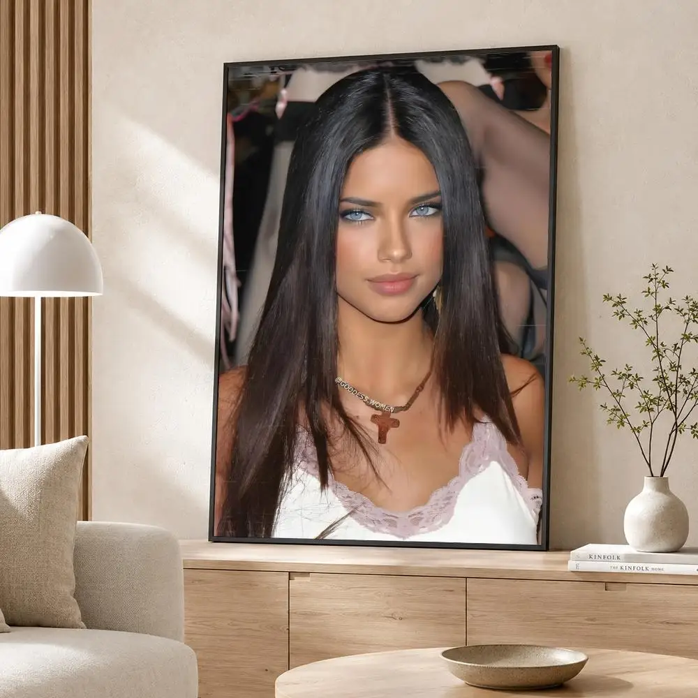 Model Adriana Lima Poster Poster Wall Sticker Waterproof Self Adhesive HD Art  Bedroom Bar Decor