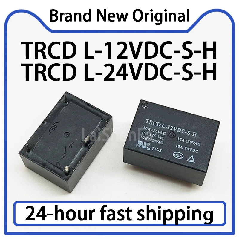 5PCS TRCD L-12VDC-S-H/TRCD L-24VDC-S-H 4-pin 16A Relay Stock