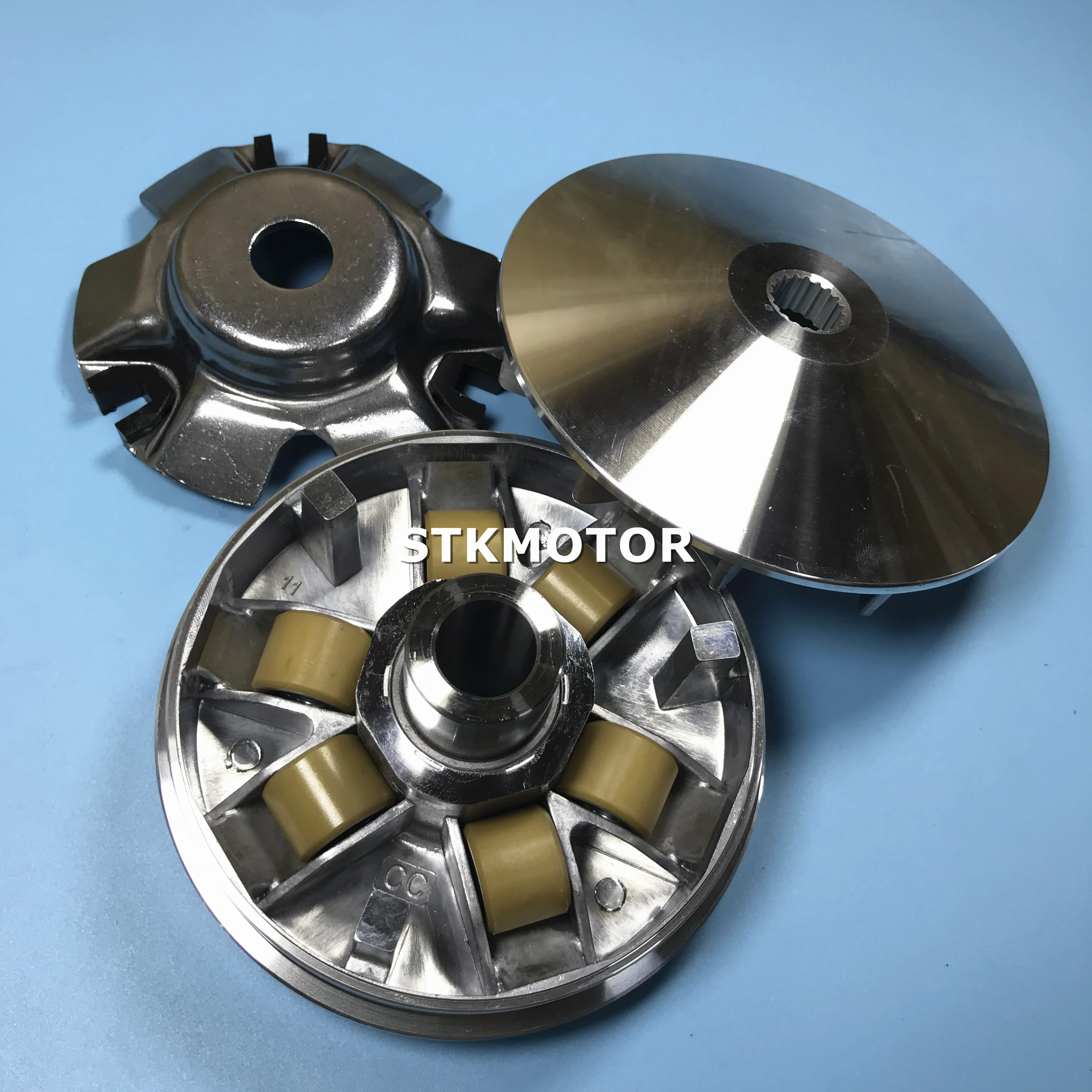 GY6 125cc 150cc Variator Kit Front Clutch Drive Pulley with Roller weights for 152QMI 157QMJ Scooter Moped Go Kart ATV Parts