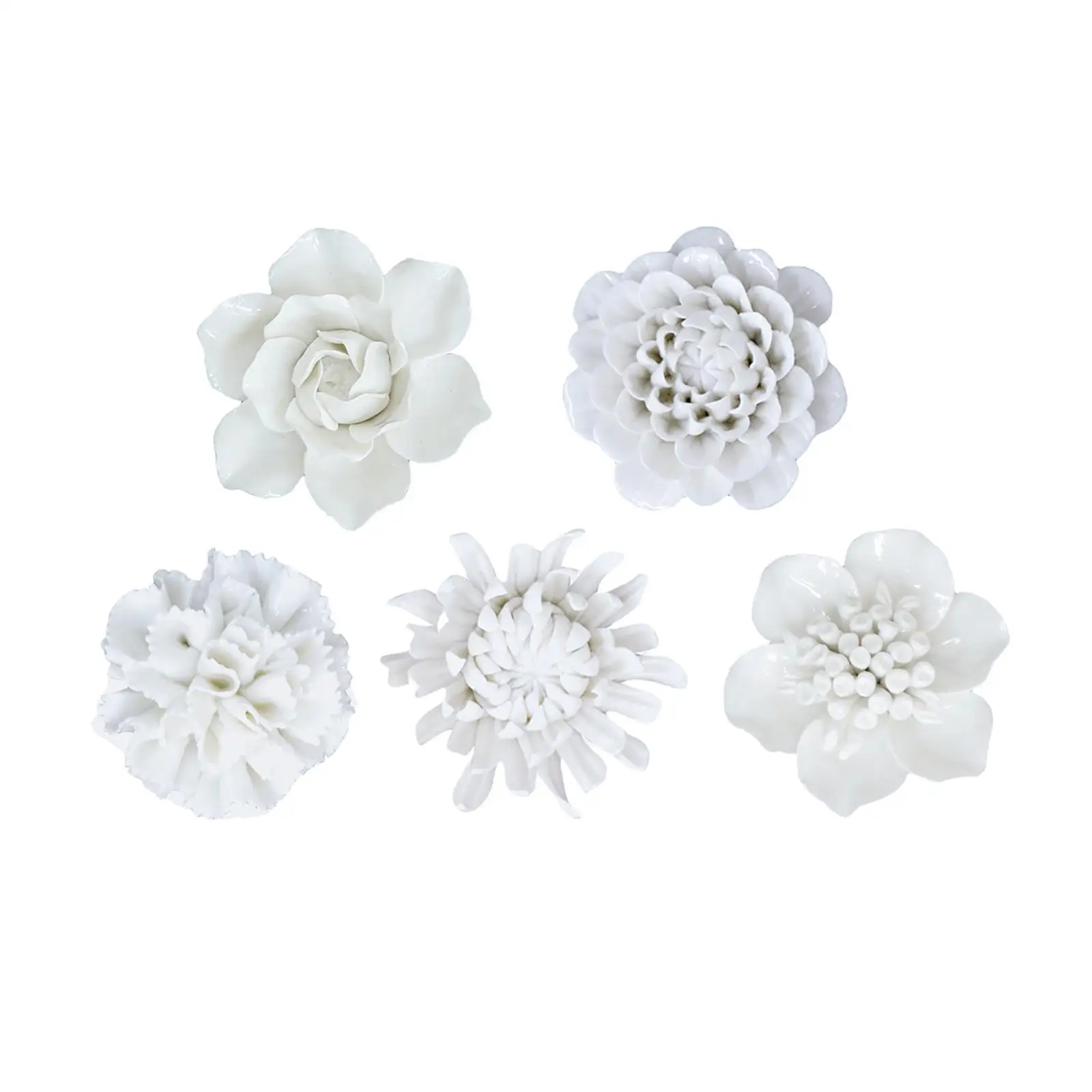 

Ceramic Flower Wall Art Ornament Unique Versatile Compact Artificial Flower Wall