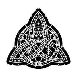 Good Witch Celtic Knot Sticker for Laptop Decor Bedroom Car Cute Cartoon Art Fashionable Public Suitcase