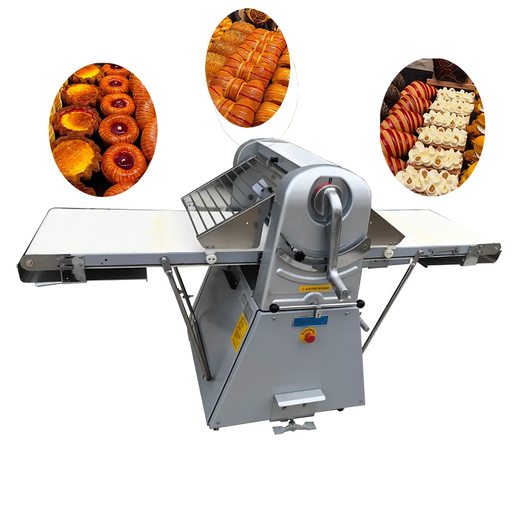 2026 Stainless Steel Puff Pastry Machine Restaurant Vertical Pizza Pie Dough Sheet Bread Roller Shortening Making Machine