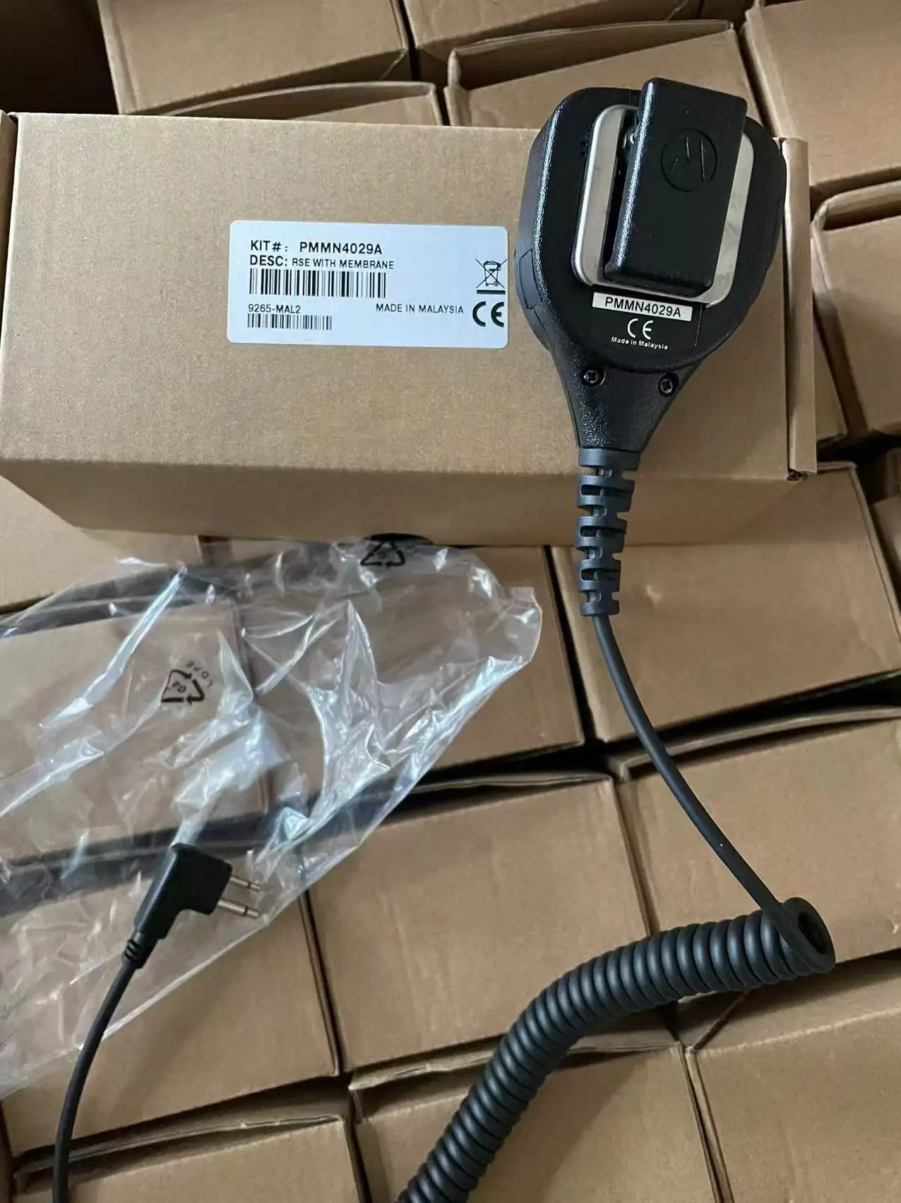 

PMMN4029 Handheld Remote Intercom Microphone Speaker Compatible with Motorola DP1400 CP200D P3688 CP200