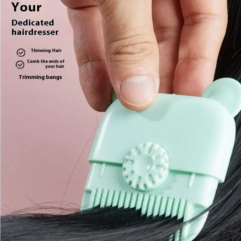 

【YY35】Hair Cutting Trimmer Combs 2 In 1 Double Sided Manual Bangs Remover Thinning Beauty Haircut Styling Accessory