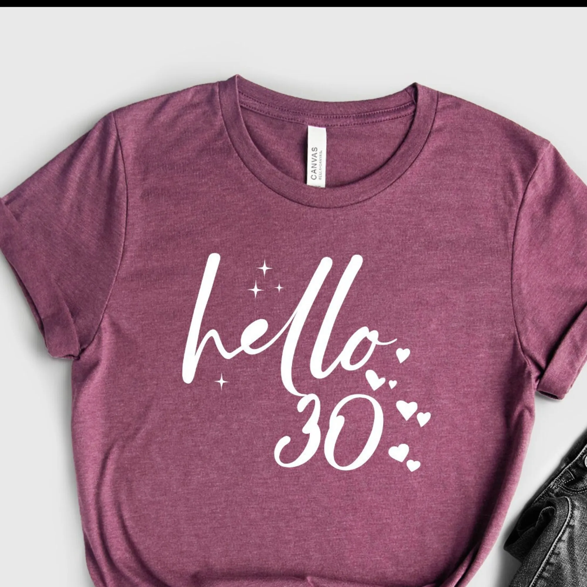 30Th Birthday T Shirt Hello Thirty Est 1992 Turning 30 S Party