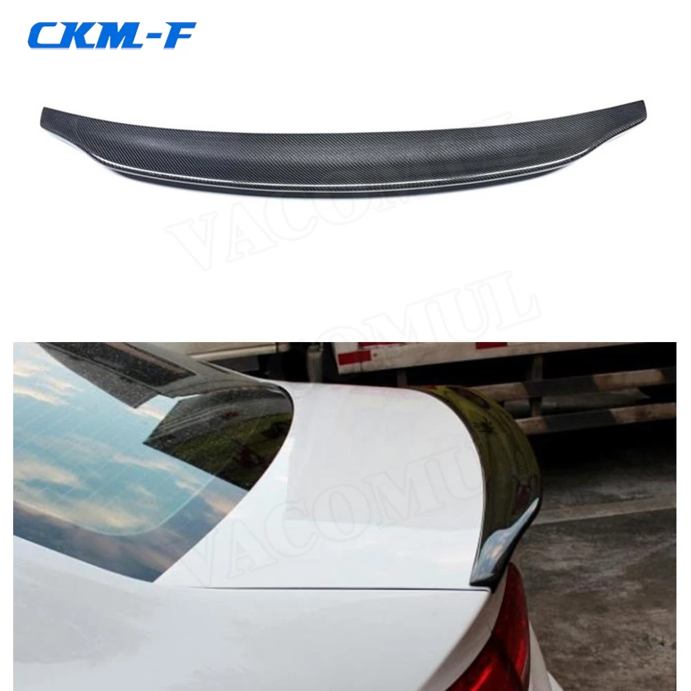 

Carbon Fiber Rear Trunk Spoiler Boot Duck Lip Wing for Audi A4 B8 B9 Sedan 2009 - 2018 C Style Car Sticker