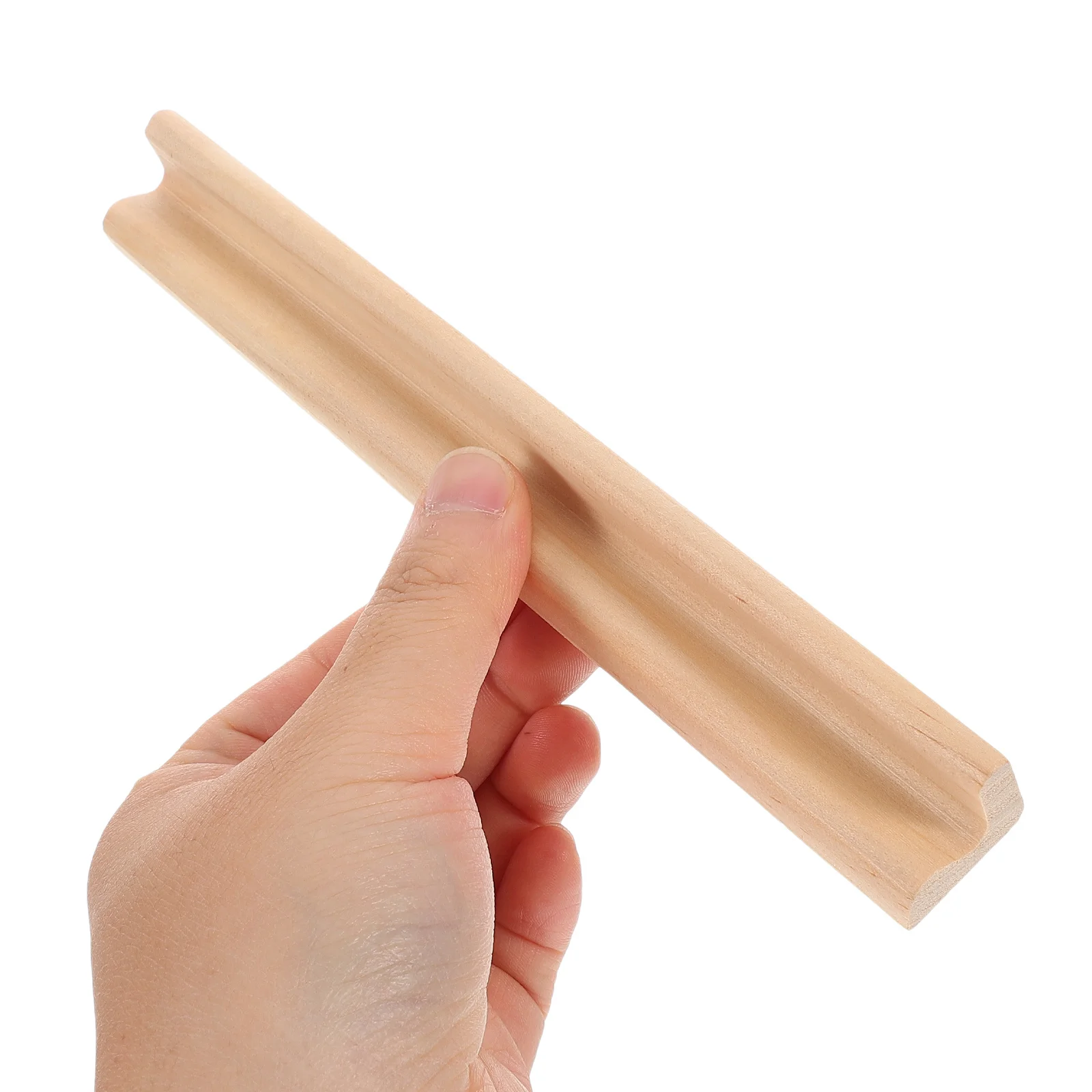 Wooden Domino Trays Letter Block Bases Minimalist Design Natural Wood Rack for Games and Education Decorative Display Stand