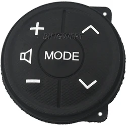 Black Steering Wheel Control Rubber For Toyota Prius C 2011-15/toyota prius v (zvw 40) 2013 / Aqua 2012-2014 Car-Styling Buttons