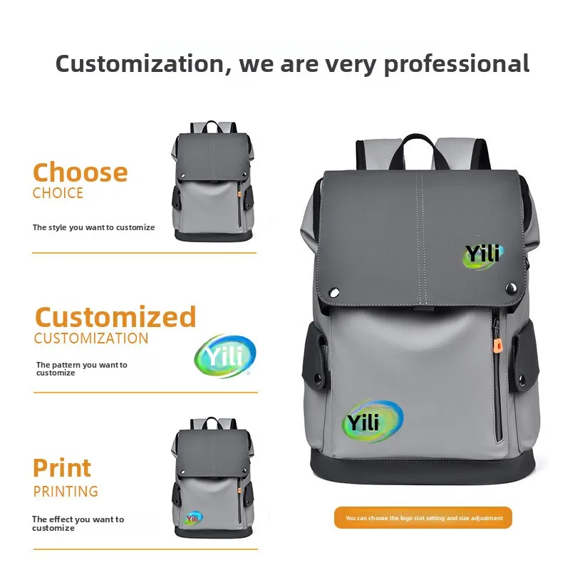 Men's Large Capacity Laptop Backpack Waterproof Business Travel Bag Stylish Pu Leather Rucksack Antitheft Work For Commuters