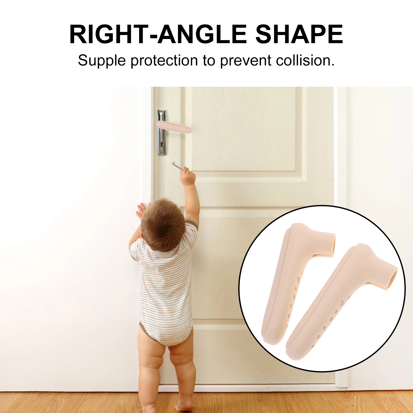 

2 Pcs Door Handle Cover Child Knob Covers Handles Safety Baby Proofing Knobs Protector Kids