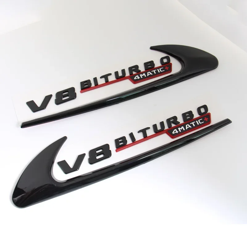 blade boomerang V8 V12 BITURBO 4 MATIC For Mercedes Benz AMG A B C E-class S-class E63S side body car stickers refit decoration