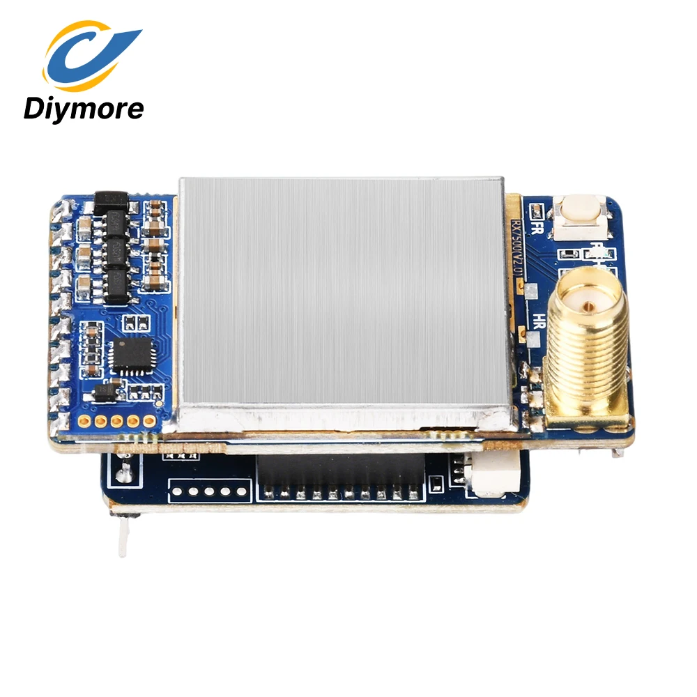 VRX-75D 7.2 GHz Video Receiver Wide-Band 6.1-7.2 GHz 64 Channels for FPV Goggles Analog FPV Video Receiver with CVBS Video Input