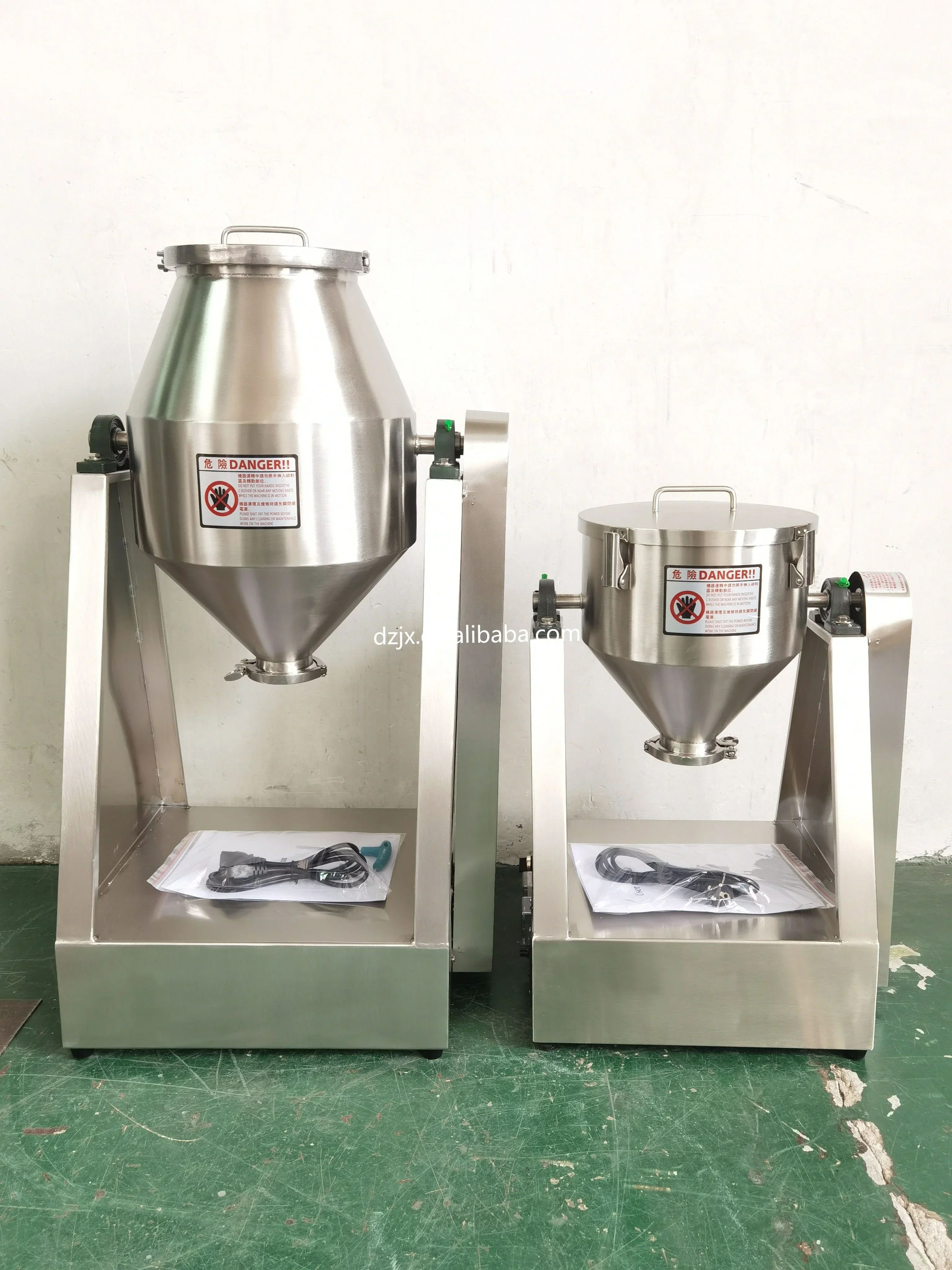 25L Lab Double/Single Cone Powder Mixer, Small Test Mixing Equipment for Laboratory
