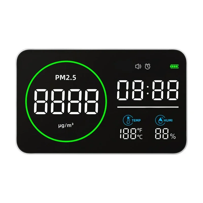 New Design Air Quality Detector PM2.5 Meter Indoor Digital PM1.0 PM10 Tester Meter Monitor PM2.5 Gas Analyzer for Office