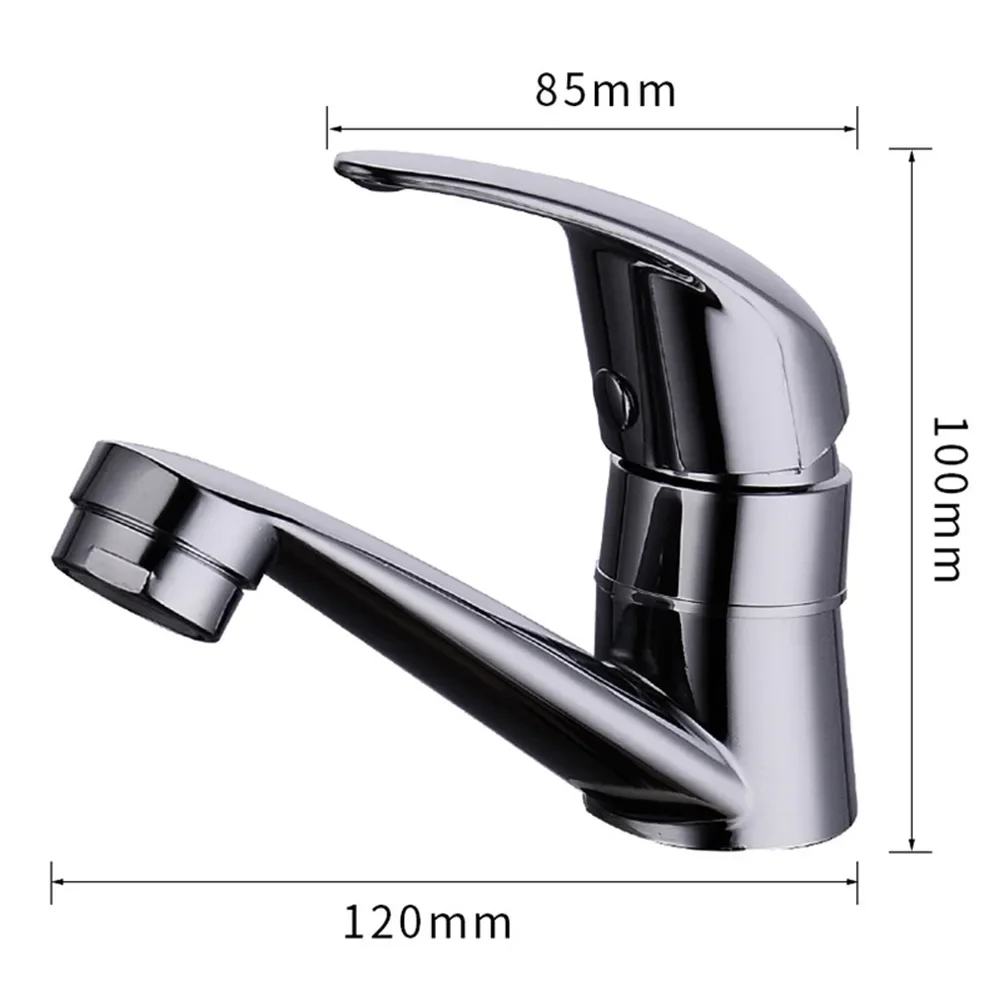 Chrome Single Handle Hole Faucet Bathroom Basin Single Cold Sink Water Tap Kitchen Deck Mount Faucets Bath Tap Hardware