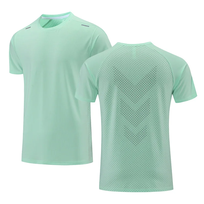 Mens T Shirt Sports Running T Shirt Mens Quick Dry Breathable Short Sleeve Crew Neck Active T Shirt Outdoor Workout Men Clothing