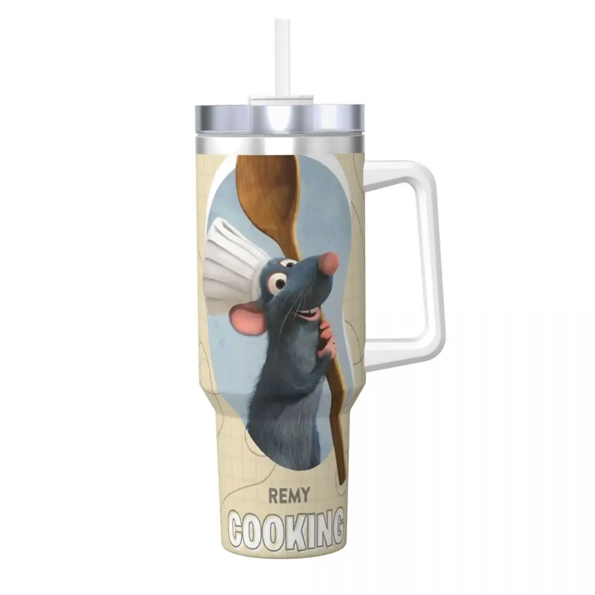 

Stainless Steel Tumbler Ratatouilles Thermal Mug cooking Insulated Hot Drinks Car Mugs Travelist Custom Water Bottle