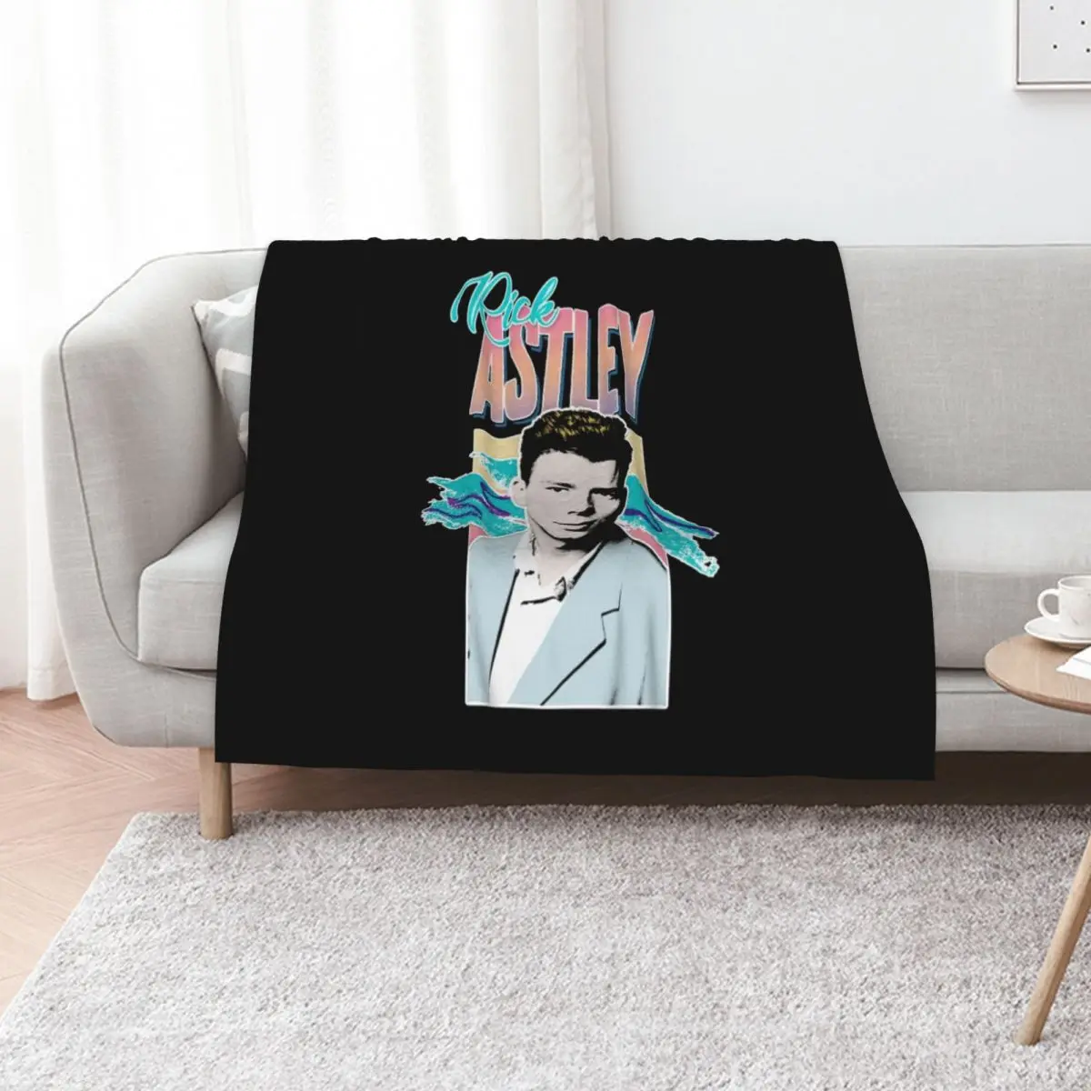 Rick Astley Throw Blanket Cozy Sofa Blanket for TV Watching Napping