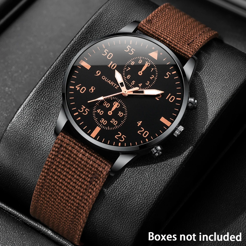 5Pc Men's Quartz Watch, Gifts For Parties, Valentine's Day, New Year's Day, Halloween, And For Friends And Family