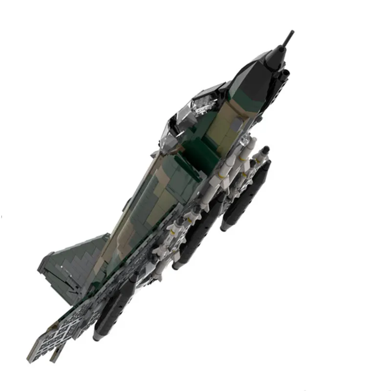1330PCS MOC-202374 F-4 Phantom II (Variant 1: USAF F4E) Aircraft DIY Model, military Assemble Bricks, Puzzle Toys for Children
