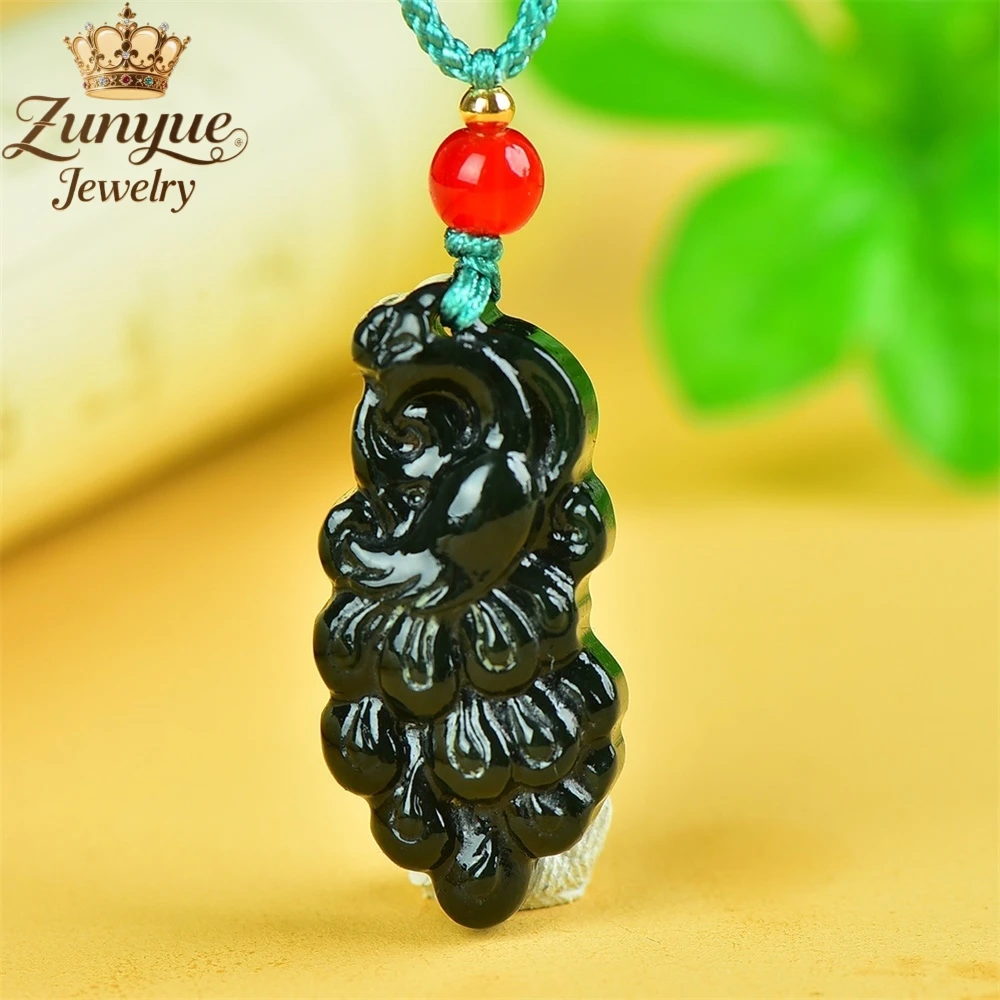 

Natural Hetian Green Jade Peacock Pendant Luxury Quality Jewelry Handicraft Fashion Jewelry Exquisite Elegant Charms Popular