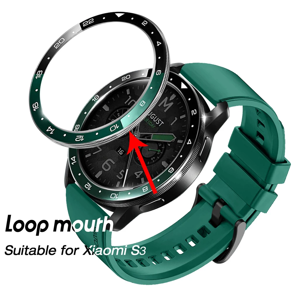 Bezel Ring For Xiaomi Watch S3/S4 Universal Size Cover Stainless Steel Protection Ring Bumper Lock Well Case For Xiaomi Watch S3