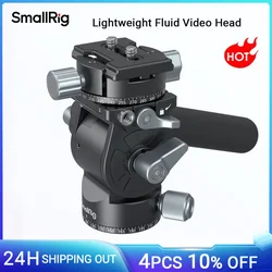 SmallRig Video Head Tripod Head with Quick Release Plate for Arca Swiss and Lever Adjustable Pan Head for DSLR Camera and Tripod