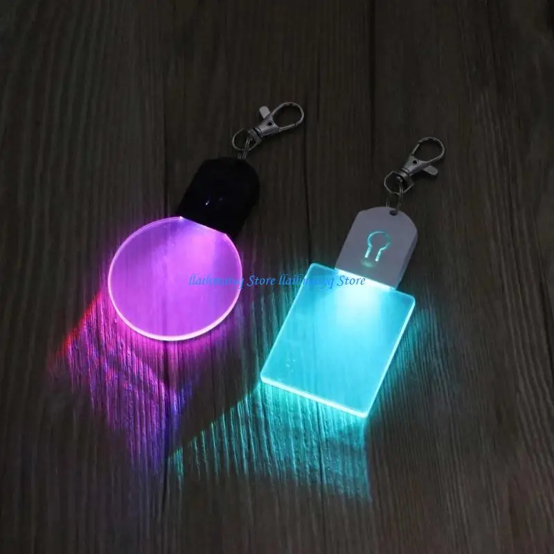 573B Rechargeable Keychain Flashlights Small Night Light Keychain Luminous Pendant