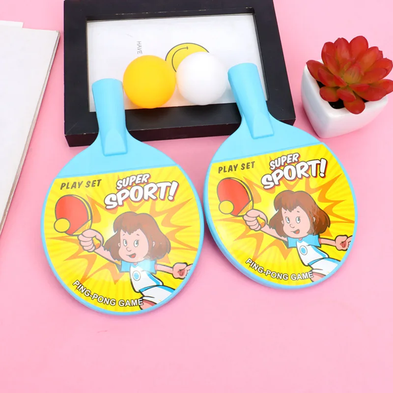 Giocattoli sportivi all'aperto per bambini racchetta da ping pong doppia per bambini gioco interattivo genitore-figlio senso esercizio di Fitness per il corpo