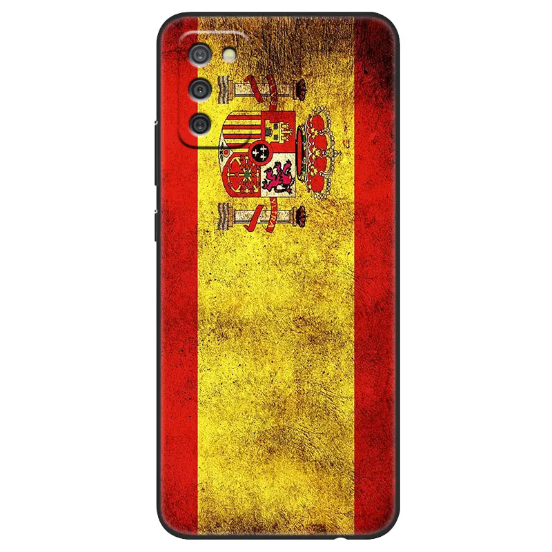 Spain flag Black Case For Samsung Galaxy A03S A01 Core A21S A02S A10S A11 A20S A20E A30 A31 A40 A41 A6 A7 A8 A9 2018 A5 2017