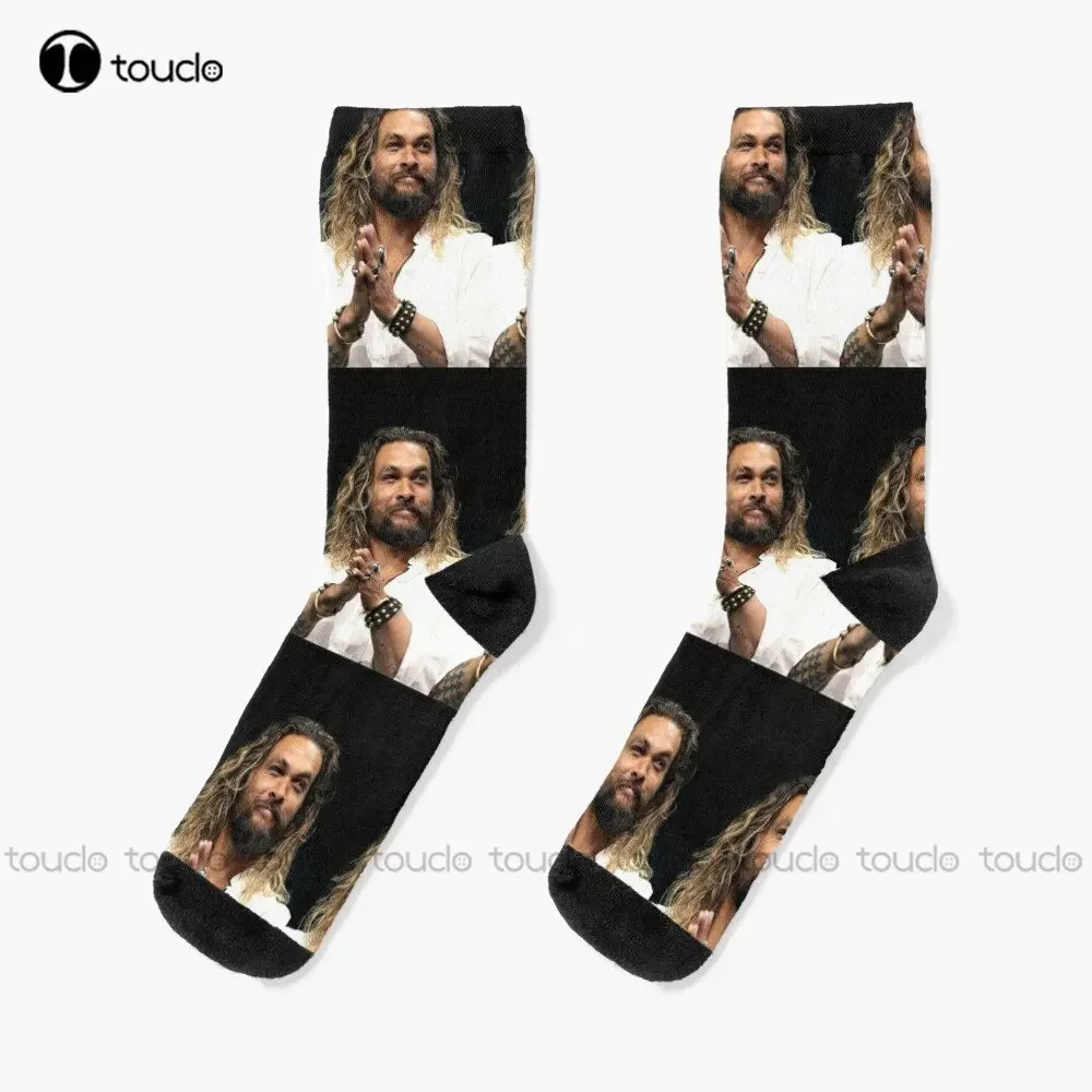 Jason Momoa Socks Women Socks High Quality Cute Elegant Lovely Kawaii Cartoon Sweet Cotton Sock Custom Gift Streetwear Funny