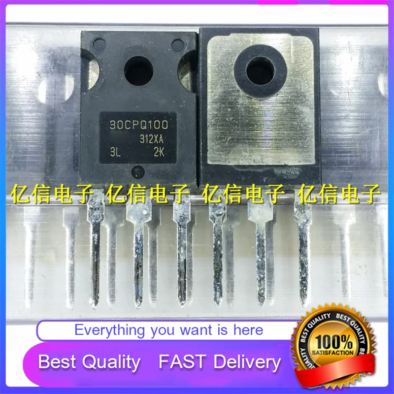5Pcs/Lot New Original 30CPQ100 30100 MHZ Diode 30A 100V TO-247 Good Quality  In Stock