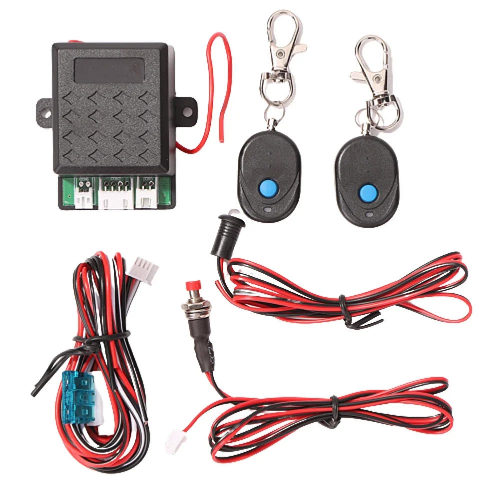 12V Wireless Engine Lock Locking Car Alarm Systems Anti-Hijacking Intelligent Circuit Cut Off Auto Unlock Immobilizer Device