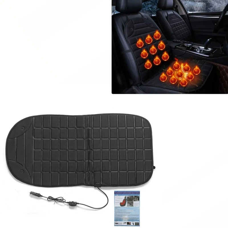 

12V Cold Winter Heated Seat Cushion Car Seat Pad Cushion Cover Universal Warm Heating Heater Heated Automobiles Seat Covers