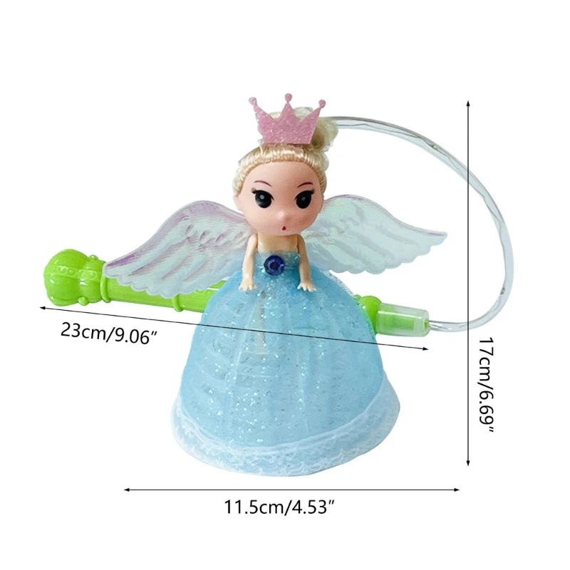 10Pcs Kids Fun Cute Cartoon Princess Dolls Light Up Toys Halloween Party Night Glowing Props Children Handheld Lantern Girls Toy