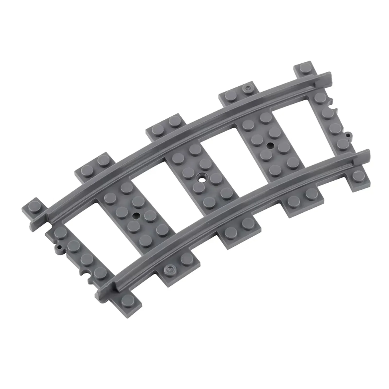 16Pcs City Train Tracks Curved Road RC Railway Building Toys Railroad for Legoeds MOC Power Function PF Tech-nics Parts