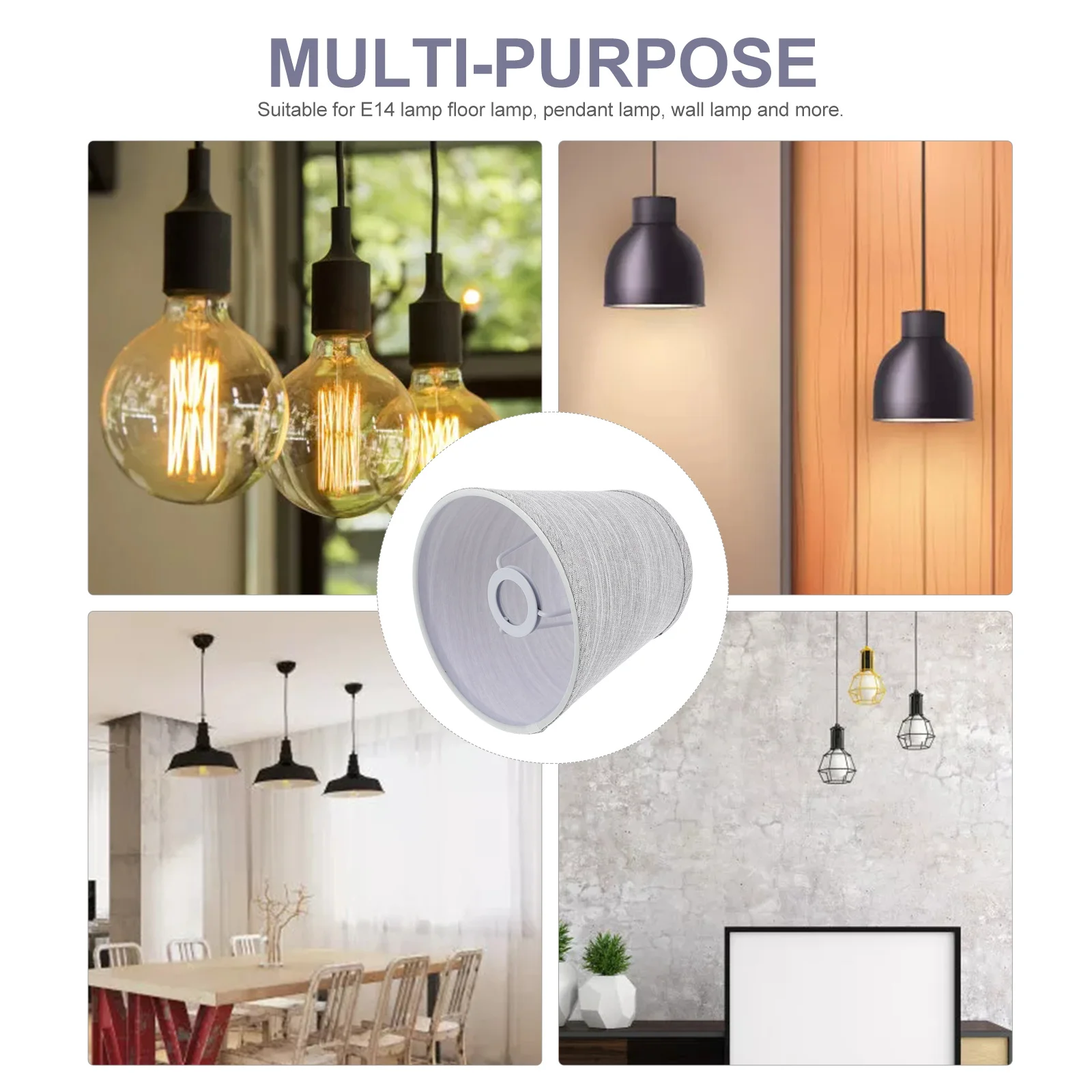 

High-Quality Fabric Lampshade Safe Durable Modern Design for E14 Pendant Light Cover Fabric Lampshade Pendant Light Shade Cover