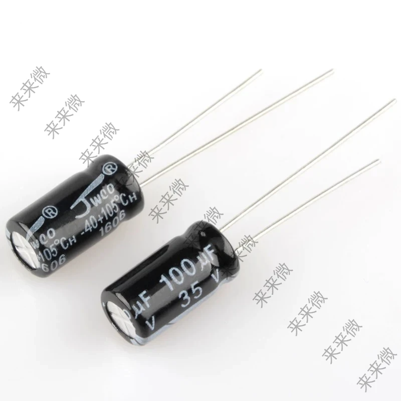 20pcs Electrolytic capacitor 35V/100UF 6.3 * 12MM 100UF/35V