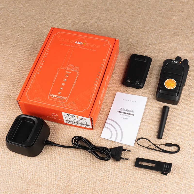 KSUN Powerful Woik Toik Automatically Match Frequency Radio Station UHF Transceiver Long Range Decoding Counter Walkie Talkie