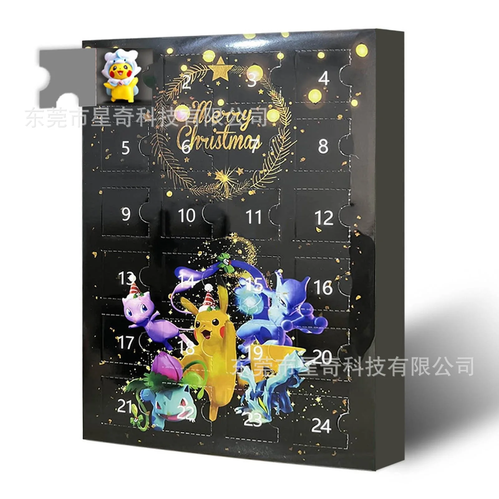 Pokemon 24 Pcs Set Figure Christmas Gift Advent Calendar Mystery Box Kawaii Pikachu Anime Figural Action PVC Model Kid Toy view 4