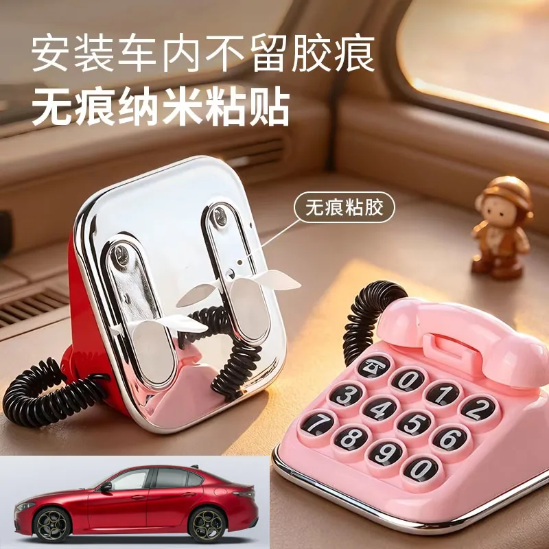 FOR Alfa Romeo Giulia, Creative Car Moving Sign, Car Phone Number Sign, Hidden Number Design, Car Interior Decoration
