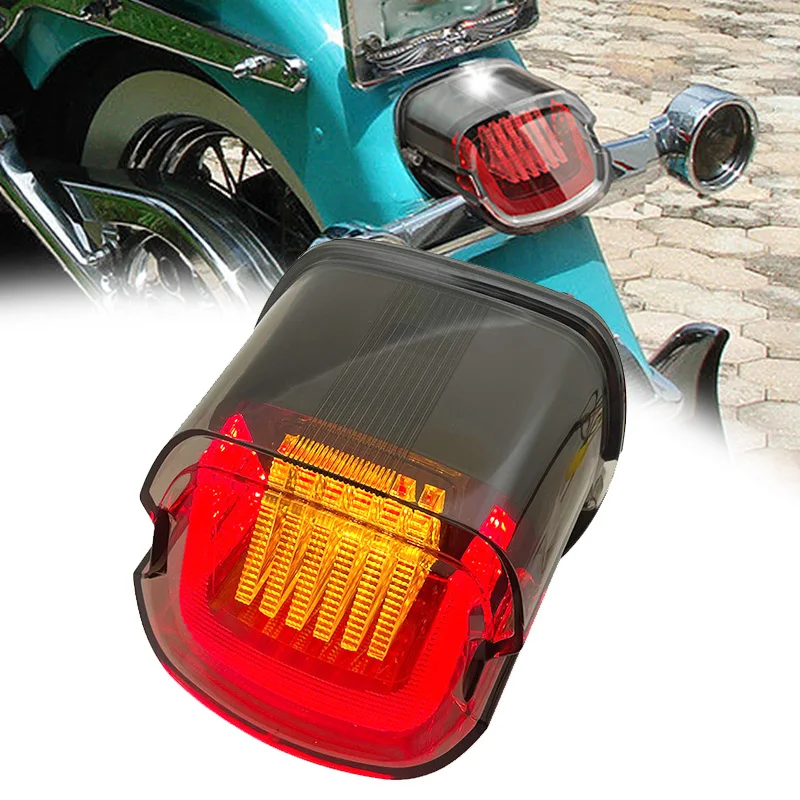 

Smoked Motorcycle LED Hover Taillight for H-arley D-avidson Street Bob FXDB Road Glide FLTRU FLTR FLHR Brake Runing Tail Light