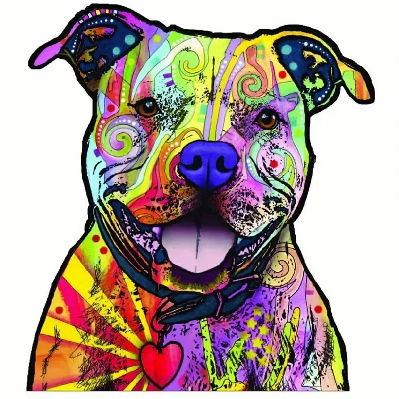 Dean Russo Pit Bull Car Stickers 6 In, Outdoor Rated Vinyl Sticker Decal For Windows, Bumpers, Laptops Or Crafts