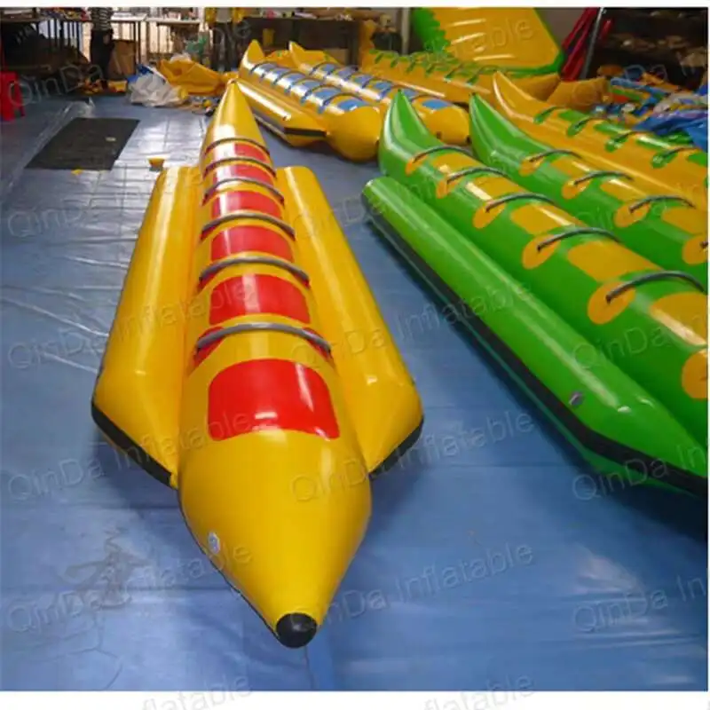Bote Inflable con Forma de Plátano para Surfear - Divertido Bote Inflable Tipo Canoa Voladora para Juegos Deportivos