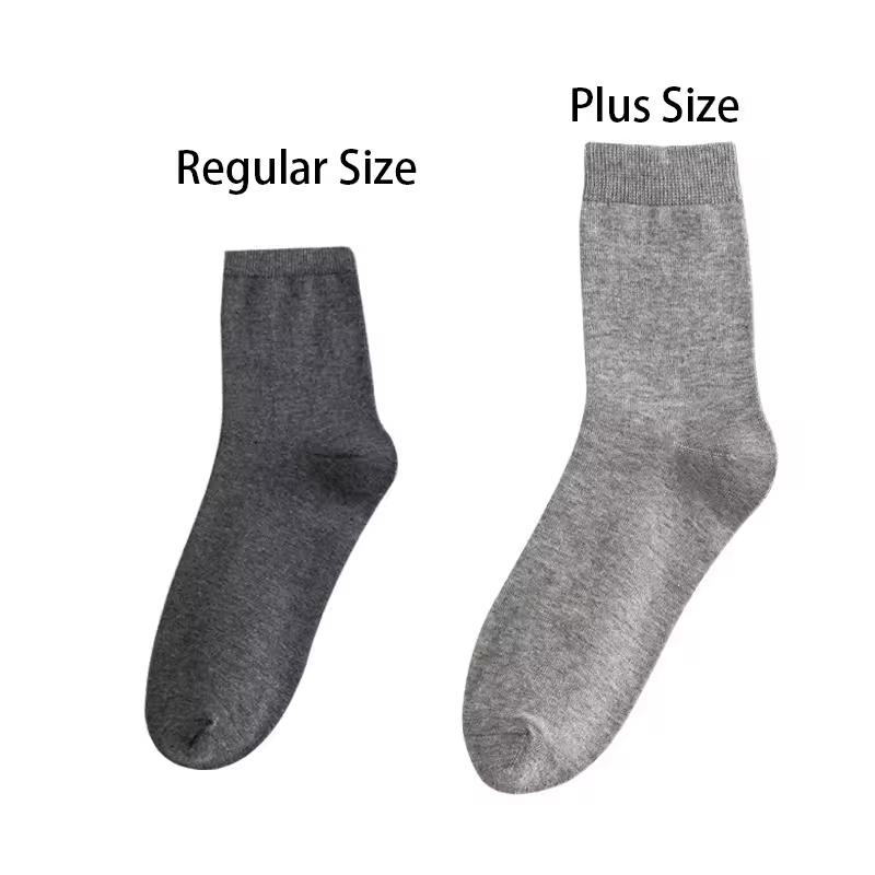 10Pairs/Lot Men Combed Cotton Socks Black Casual Business Breathable High Quality Man Sock New For Male Plus Size EU38-48 - Image 3