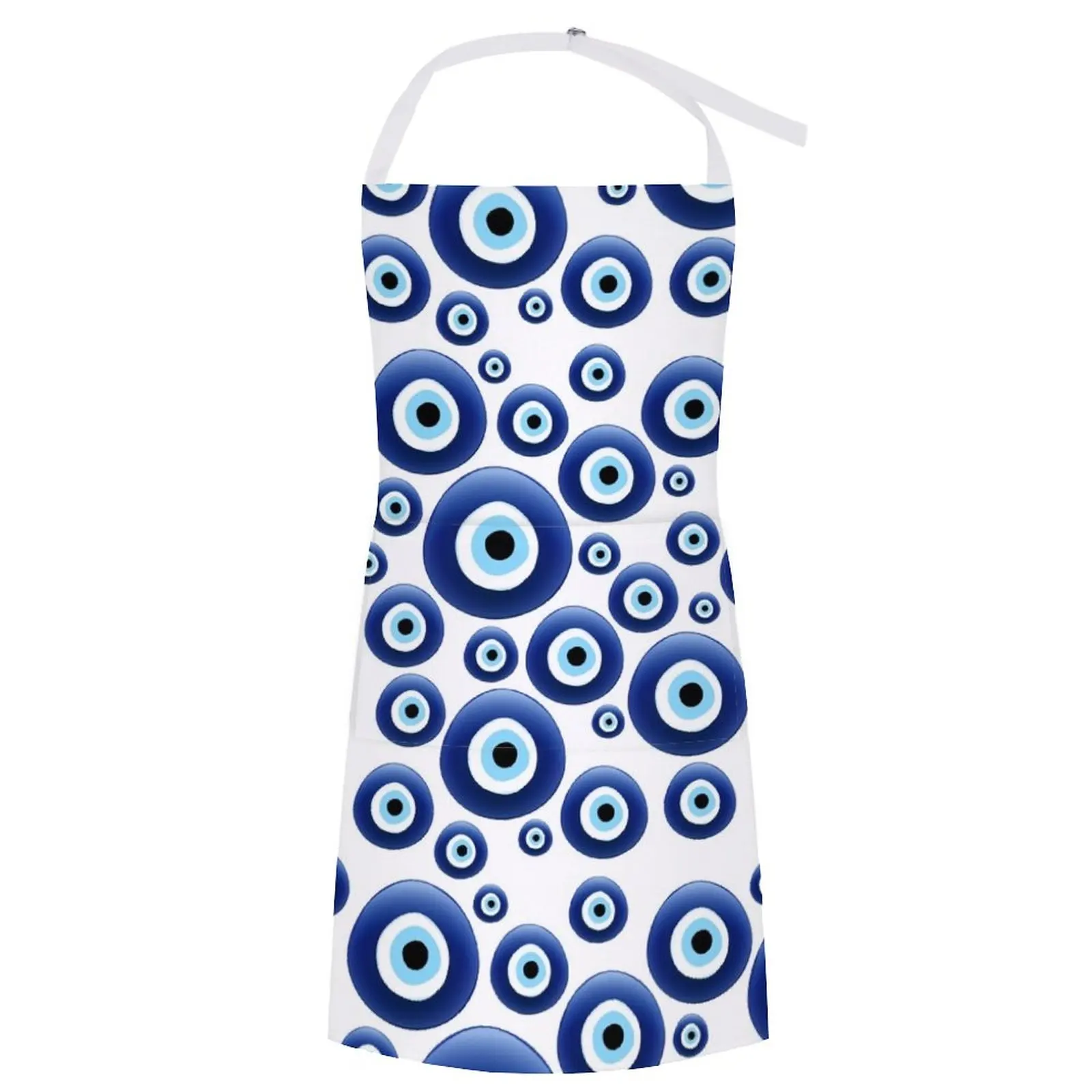 

Mediterranean Evil Eye Protection Apron Teacher Apron Aprons For Women Kitchen Accessories 2022